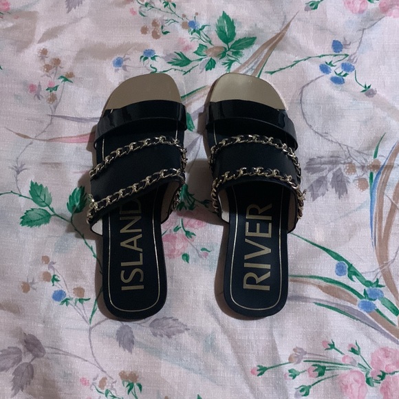 *Host Pick* NIB River Island Chain Trim Sandals - Picture 2 of 4